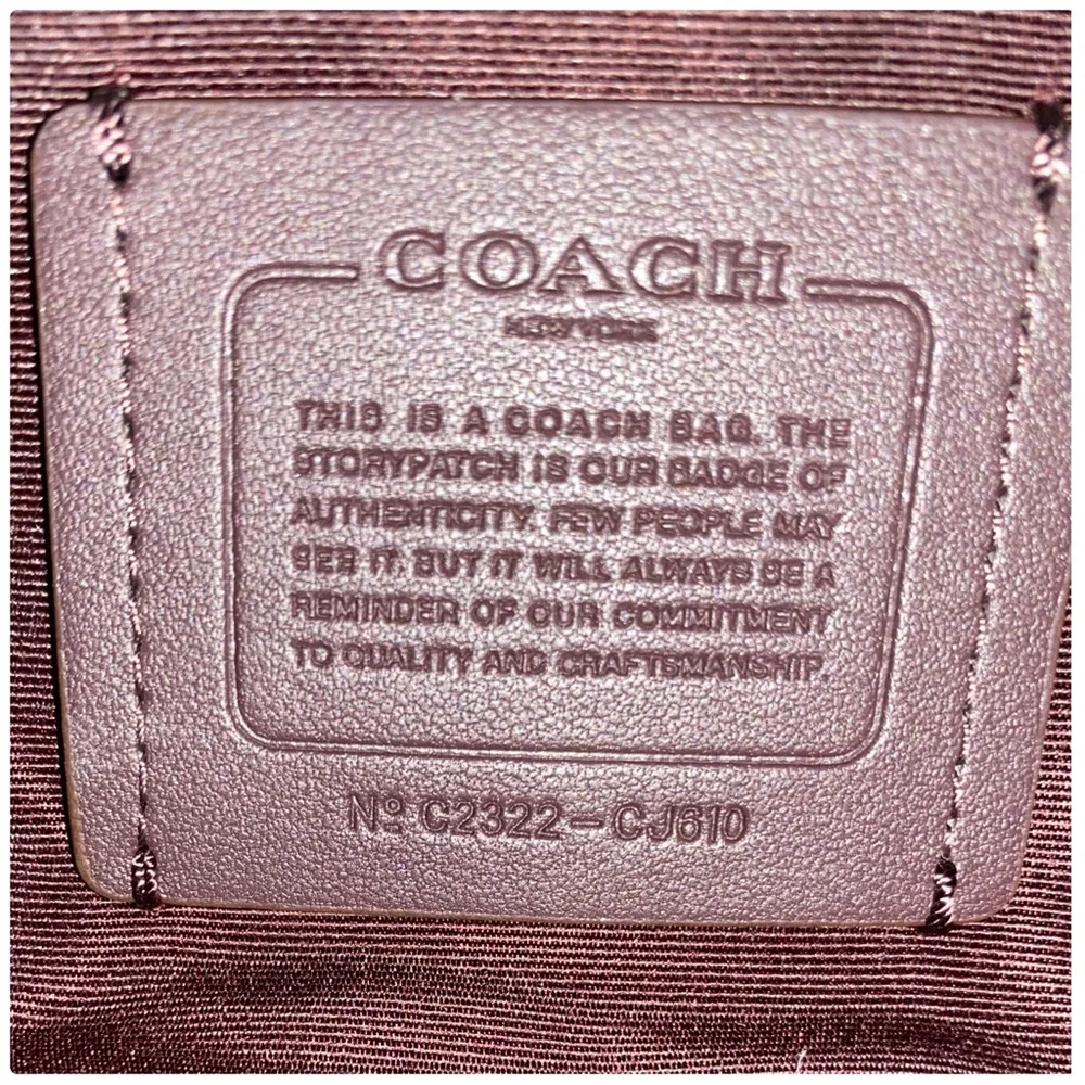❤️SOLD❤️NWT Coach Mist Rowan Satchel with Puffy Diamond Quilting - Picture 8 of 12
